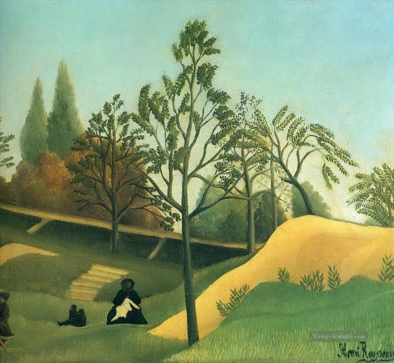 Blick auf die Befestigungsanlagen Henri Rousseau Post Impressionismus Naive Primitivismus Ölgemälde